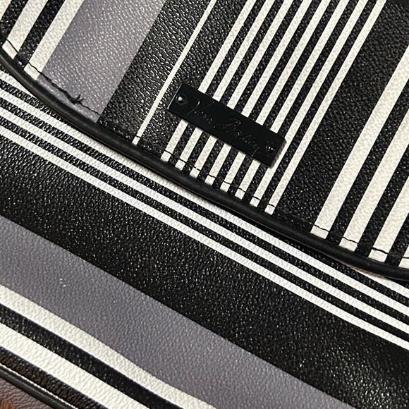 Vera Bradley Black & White Chic Striped Shoulder Bag - Picture 8 of 8